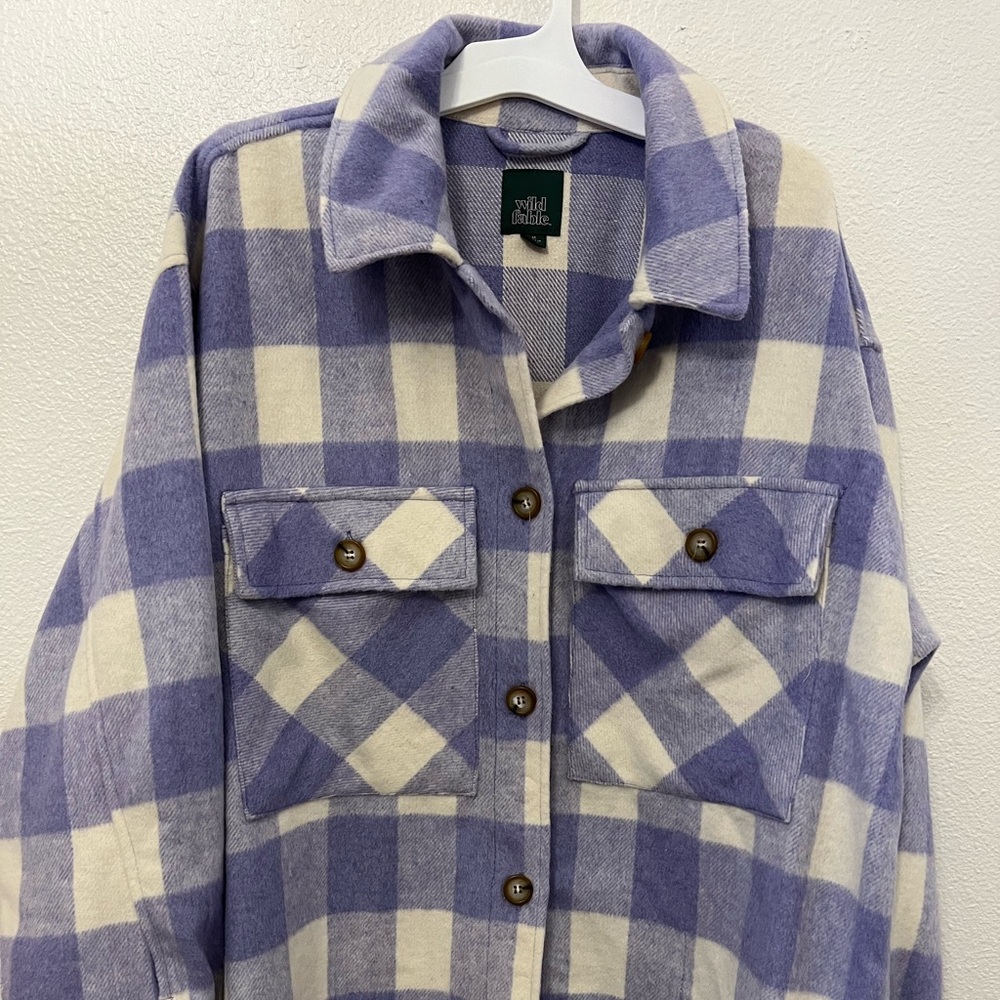 Blue checkered Shacket